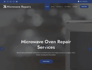 microwaverepairs.in screenshot