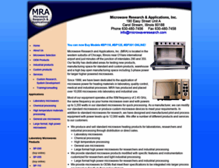 microwaveresearch.com screenshot