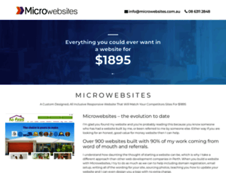 microwebsites.com.au screenshot
