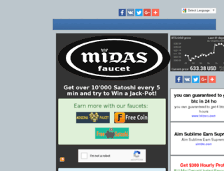 midas-faucet.com screenshot
