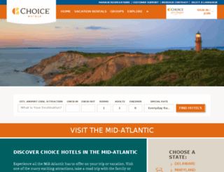 midatlantic.choicehotels.com screenshot