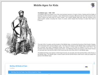 middle-ages.org.uk screenshot
