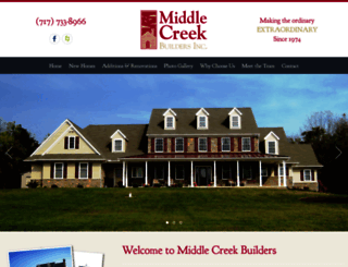middlecreekbuilders.com screenshot