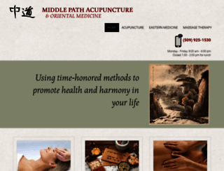 middlepathacupuncture.net screenshot