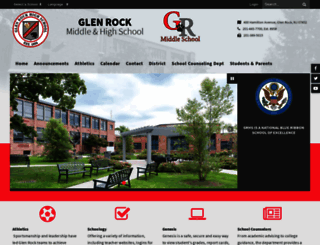 middleschool.glenrocknj.org screenshot