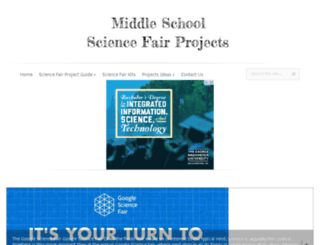 middleschoolsciencefairprojects.com screenshot