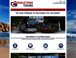middletonstours.co.uk screenshot