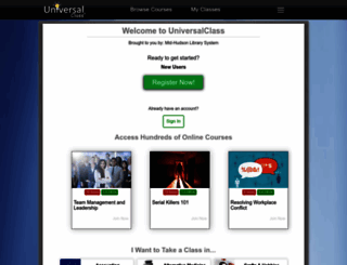 midhudsonlibsysny.universalclass.com screenshot