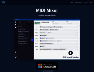 midi-mixer.com screenshot