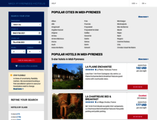 midi-pyrenees-hotels.com screenshot