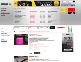 midi.cz screenshot