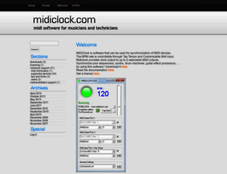 midiclock.com screenshot