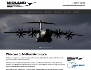 midlandaerospace.com screenshot