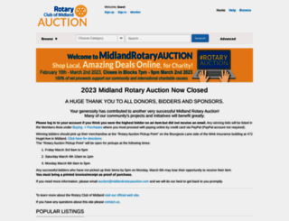 midlandrotaryauction.com screenshot