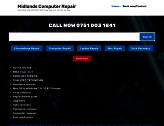 midlandscomputerrepair.co.uk screenshot