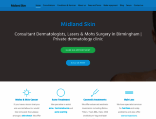 midlandskin.co.uk screenshot