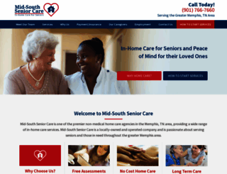midsouthseniorcare.com screenshot