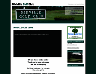 midvillegolfclub.com screenshot
