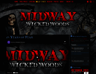 midwaywickedwoods.com screenshot