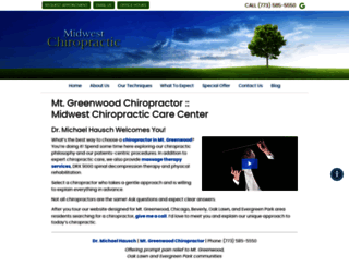 midwestchiropractor.com screenshot