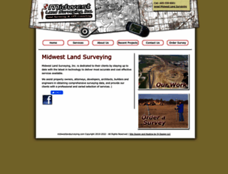 midwestlandsurveying.com screenshot