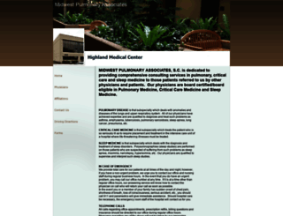midwestpulmassoc.com screenshot