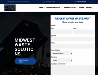 midwestwastesolutions.com screenshot