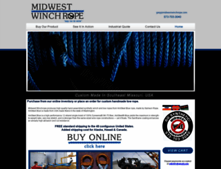 midwestwinchrope.com screenshot