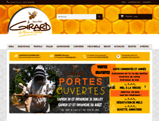 miel-girard.com screenshot