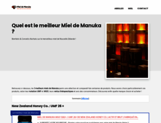 mieldemanuka.fr screenshot