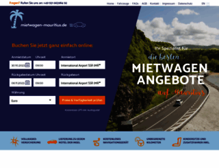 mietwagen-mauritius.de screenshot