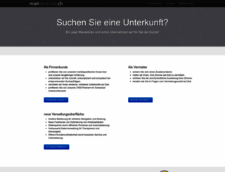 mietzentrale.ch screenshot