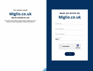 miglio.co.uk screenshot