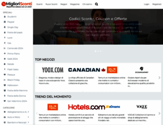 migliorisconti.it screenshot