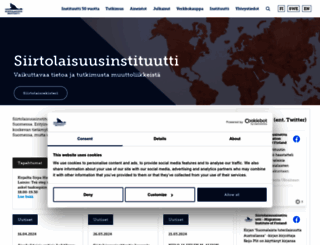 migrationinstitute.fi screenshot