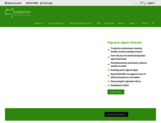 migrationsolutions.com.au screenshot