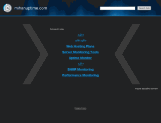 mihanuptime.com screenshot