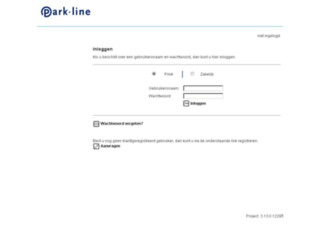 mijn.park-line.nl screenshot