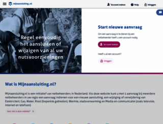 mijnaansluiting.nl screenshot