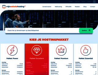 mijnwebsitehosting.nl screenshot