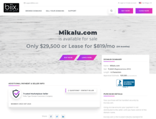 mikalu.com screenshot