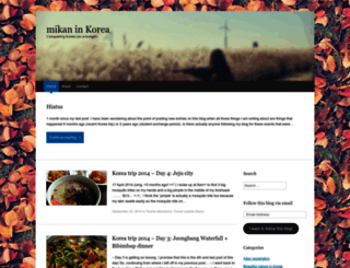 mikaninkorea.wordpress.com screenshot