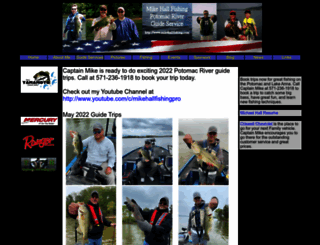 mikehallfishing.com screenshot
