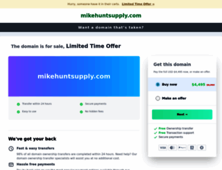 mikehuntsupply.com screenshot