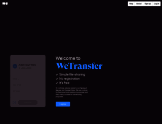 mikerush.wetransfer.com screenshot