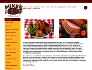 mikes-country-store.com screenshot