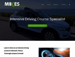 mikes-driving-school.com screenshot