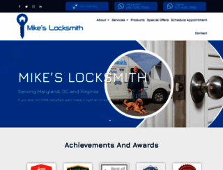 mikes-locksmith.com screenshot