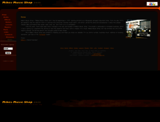 mikes-music-shop.com screenshot