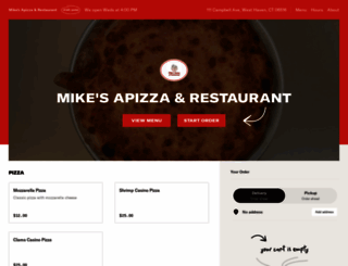 mikesapizzarestaurant.com screenshot